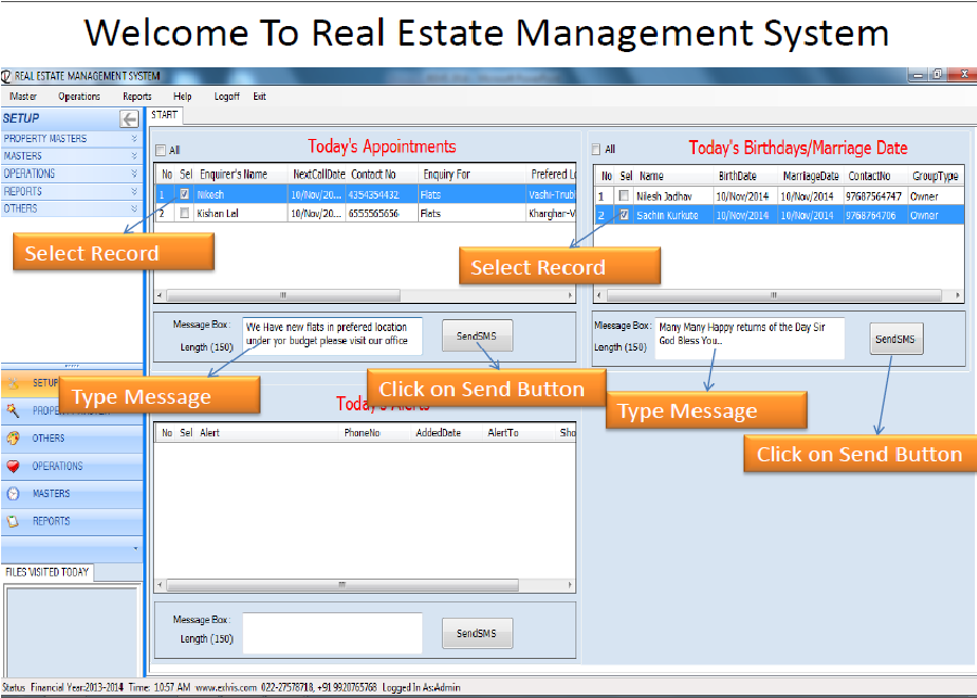 Dissertation in real estate management system
